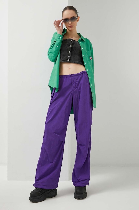 Джинсовий топ Guess Originals W3YG25D4UO0 сірий AW23