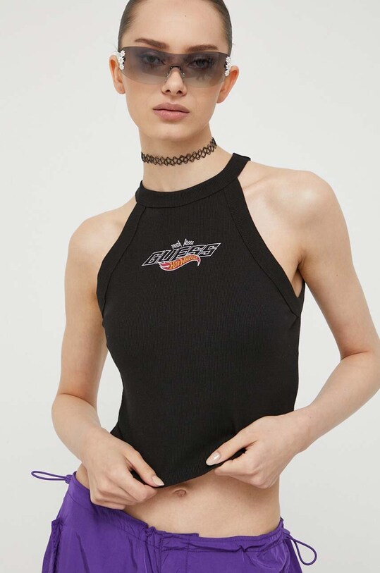 Guess Originals top aplikacja czarny W3YI63KBVV0
