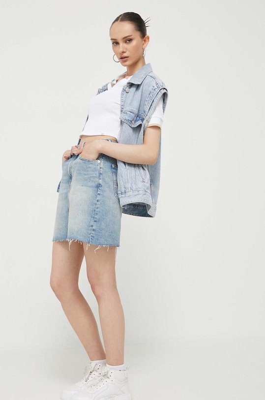 Tričko Guess Originals W3YP33KBUJ0 béžová AW23