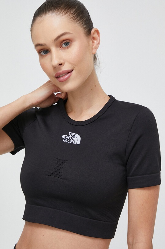 The North Face tricou de antrenament negru NF0A82GPJK31