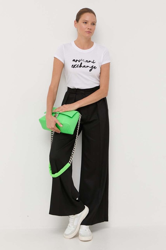 Armani Exchange t-shirt bawełniany 6RYT04.YJ16Z biały AW23