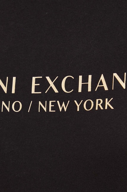 Бавовняна футболка Armani Exchange 8NYTAB.YJG3Z чорний