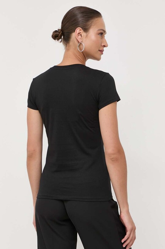 Odzież Armani Exchange t-shirt bawełniany 6RYT32.YJ16Z czarny