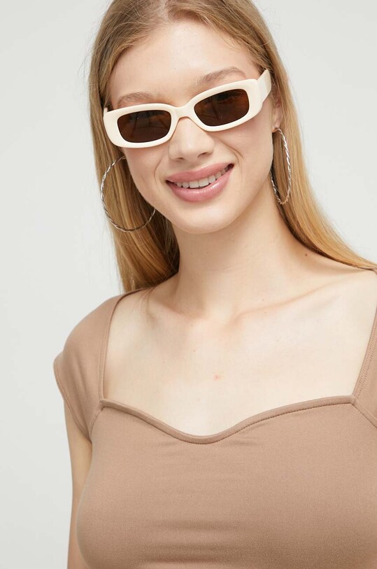 Μπλουζάκι Hollister Co. μπεζ KI339.3319.400