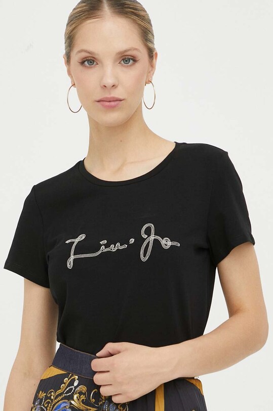 Liu Jo t-shirt czarny TF3282.J0088