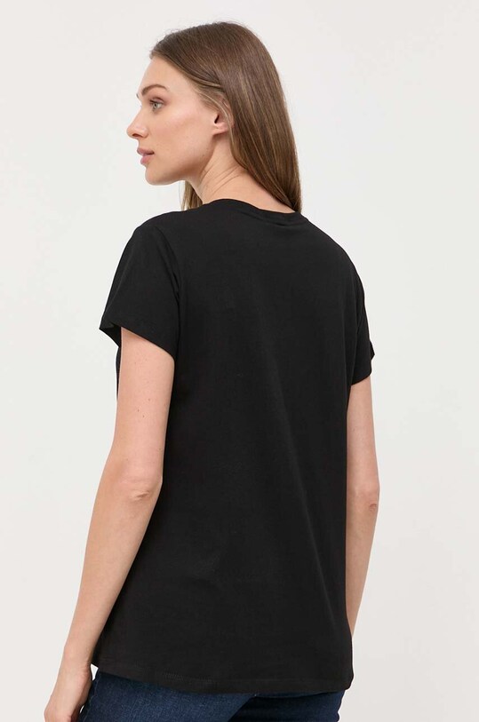 Odzież Liu Jo t-shirt bawełniany TF3297.J6040 czarny