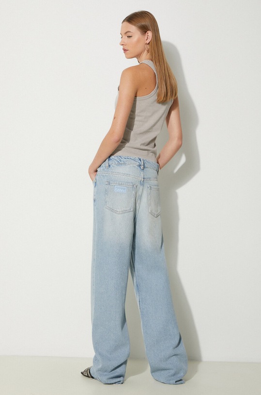 Pamučni top Samsoe Samsoe F23300037 siva SS25