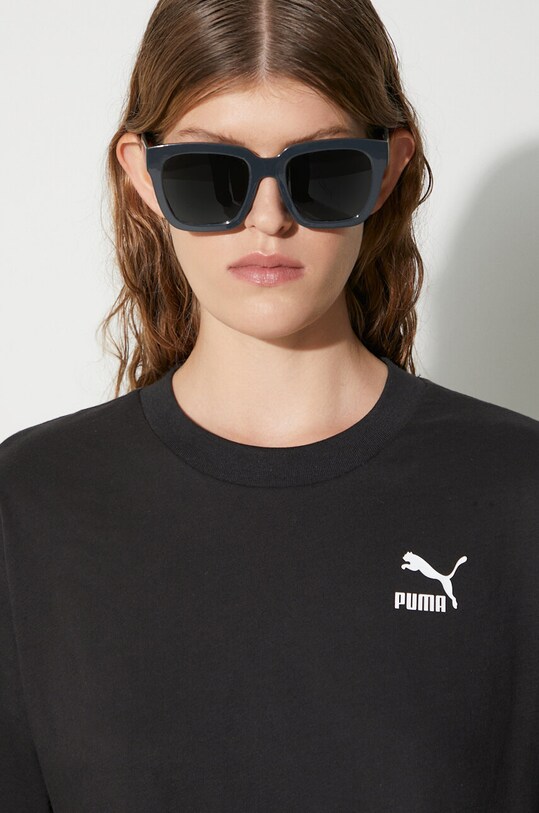 Bavlněné tričko Puma 621381 černá