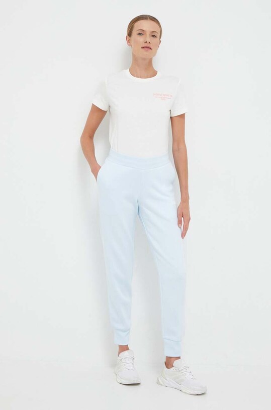 Βαμβακερό μπλουζάκι Puma 621437 μπεζ AW23