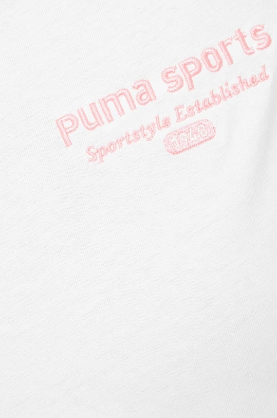 Βαμβακερό μπλουζάκι Puma 621437 μπεζ