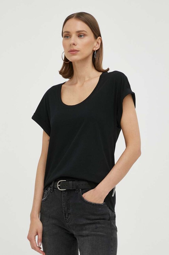 Marc O'Polo t-shirt bawełniany czarny 306206751051