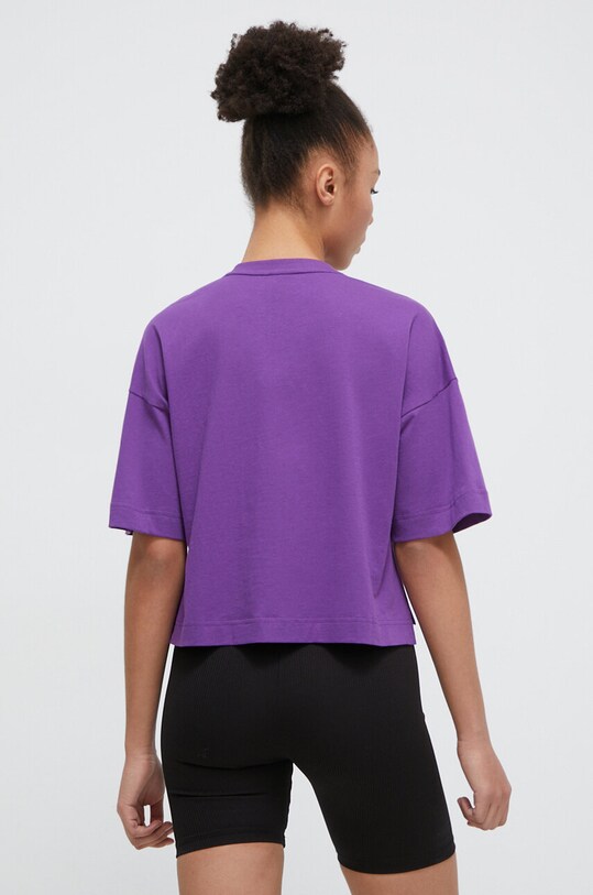 Puma t-shirt in cotone PUMA X SWAROVSKI 622249 violetto AW23