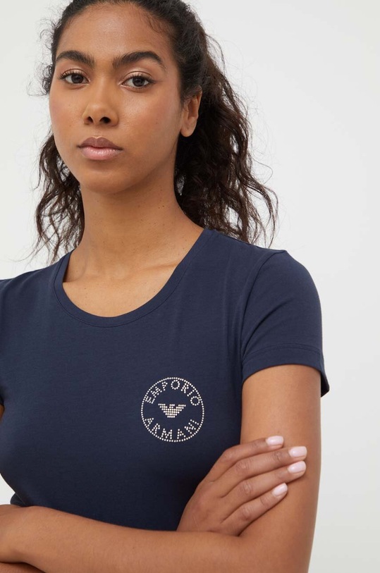 Emporio Armani Underwear tricou lounge bleumarin 163139.3F223