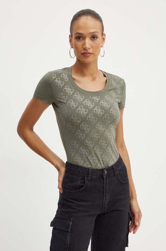 Guess t-shirt zielony W3BI53.J1314
