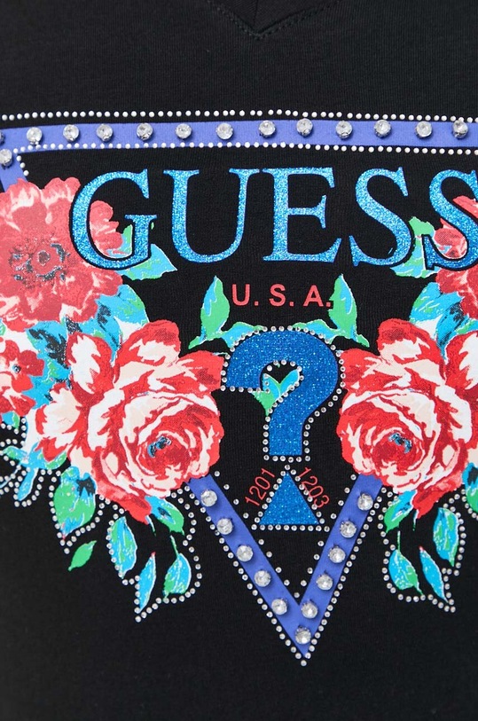 Μπλουζάκι Guess W3BI56.J1314 μαύρο