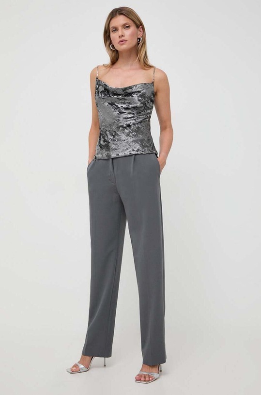 Guess t-shirt W3BH61.WFQA0 srebrny AW23