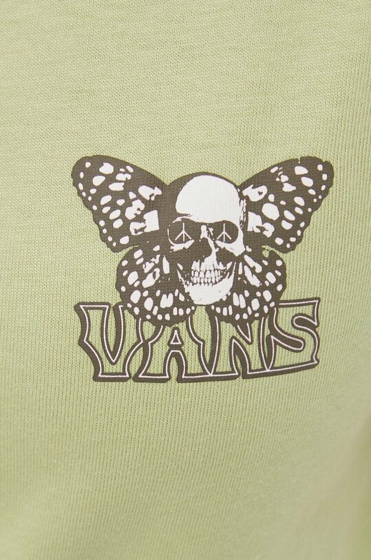 Bavlněné tričko Vans VN000ABSBYY1 zelená