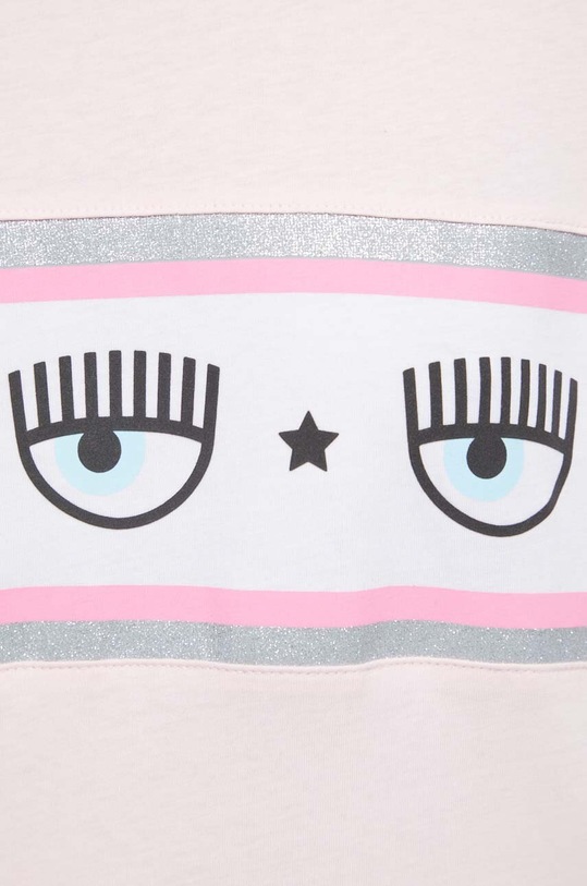 Βαμβακερό μπλουζάκι Chiara Ferragni 75CBHF01 ροζ