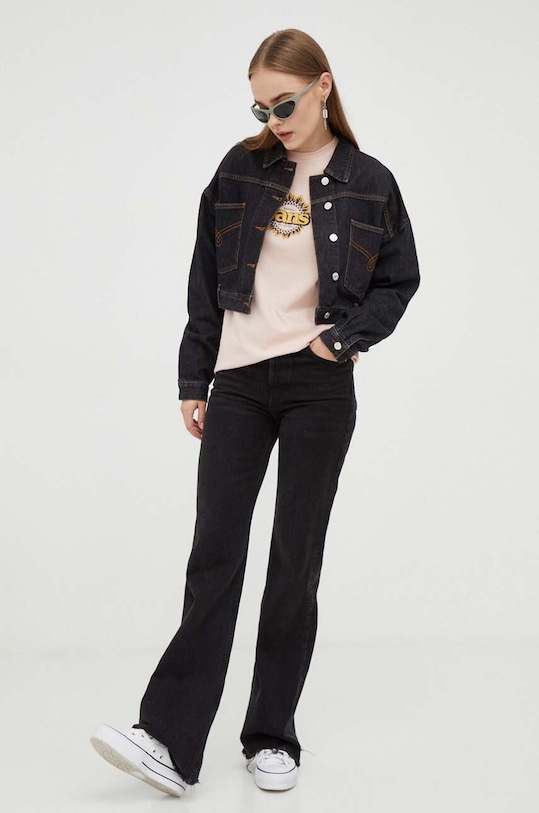 Pamučna majica Vans VN000ACYBQL1 roza AW23