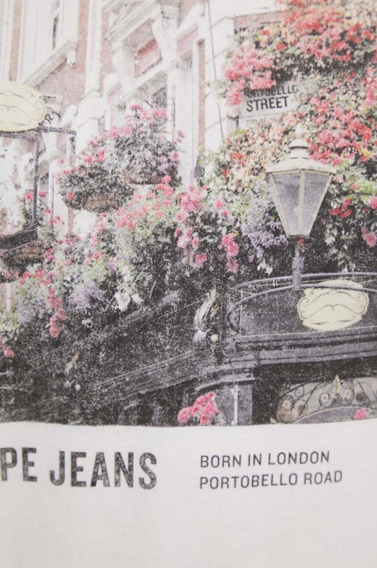 Bavlnené tričko Pepe Jeans Coraline PL505695.808 béžová