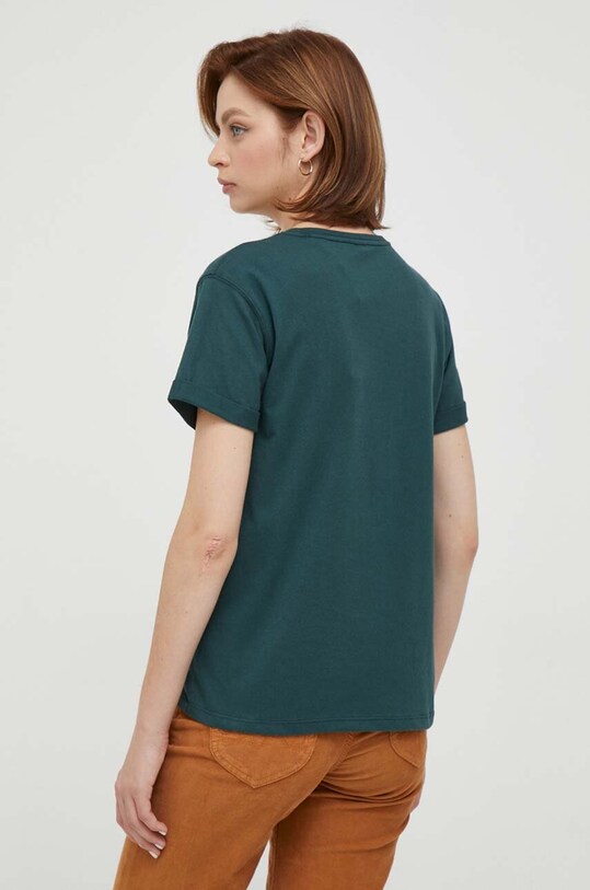 Îmbrăcăminte Pepe Jeans tricou din bumbac VIVIAN PL505706.692 verde