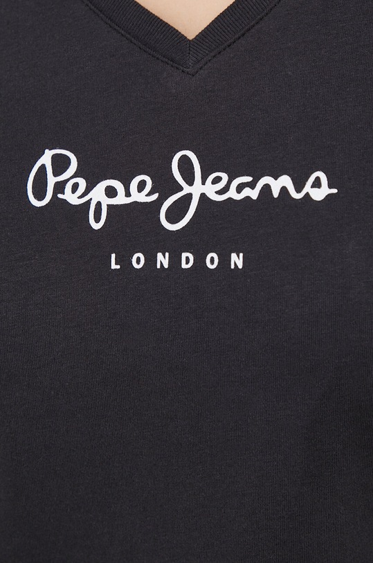 Bavlnené tričko Pepe Jeans Wendys čierna PL505709.999