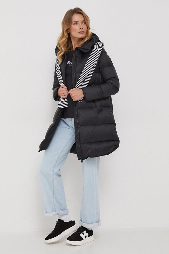 Βαμβακερό μπλουζάκι Pepe Jeans PL505710.999 μαύρο AW23