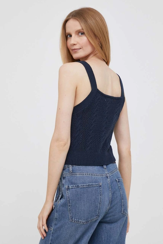 Îmbrăcăminte Pepe Jeans tricou din amestec de lana Emalynn PL702067.594 bleumarin