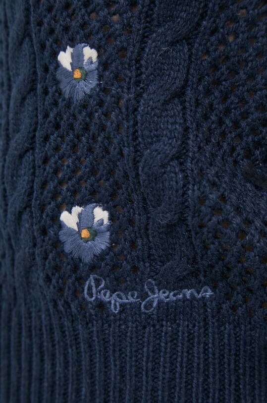 Топ с примесью шерсти Pepe Jeans Emalynn PL702067.594 тёмно-синий