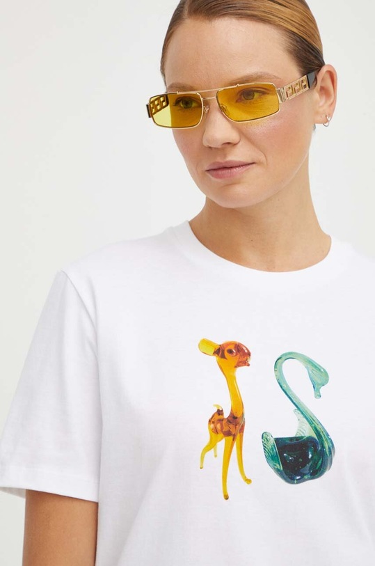 PS Paul Smith t-shirt bawełniany nadruk biały W2R.232V.LP4124