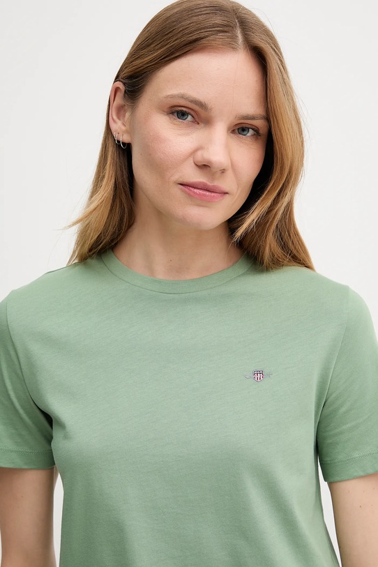 Odzież Gant t-shirt bawełniany 4200200 zielony