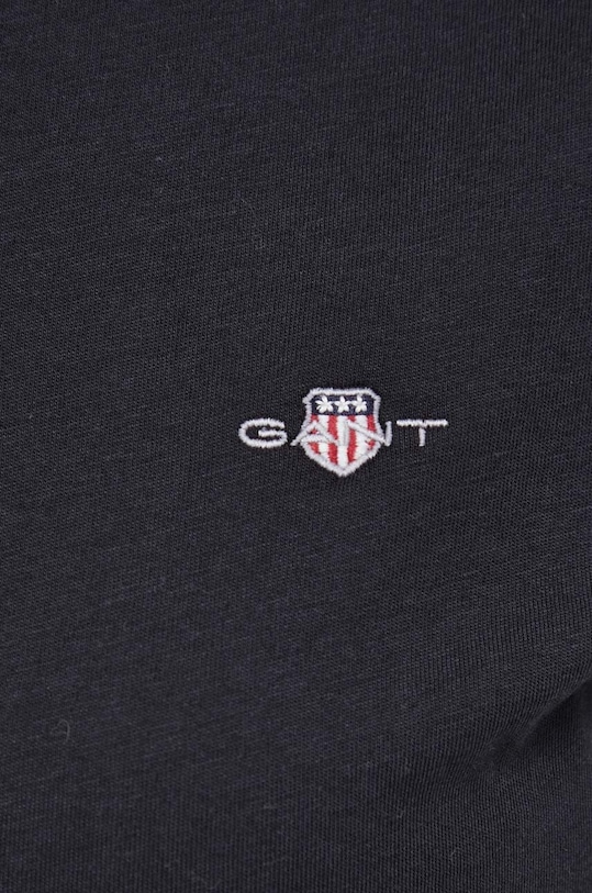 Gant t-shirt bawełniany czarny 4200200