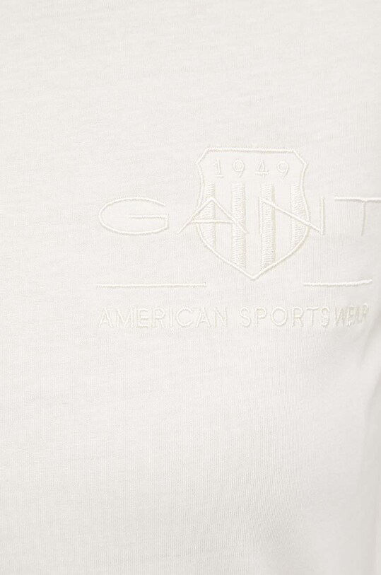 Gant t-shirt bawełniany beżowy 4200262