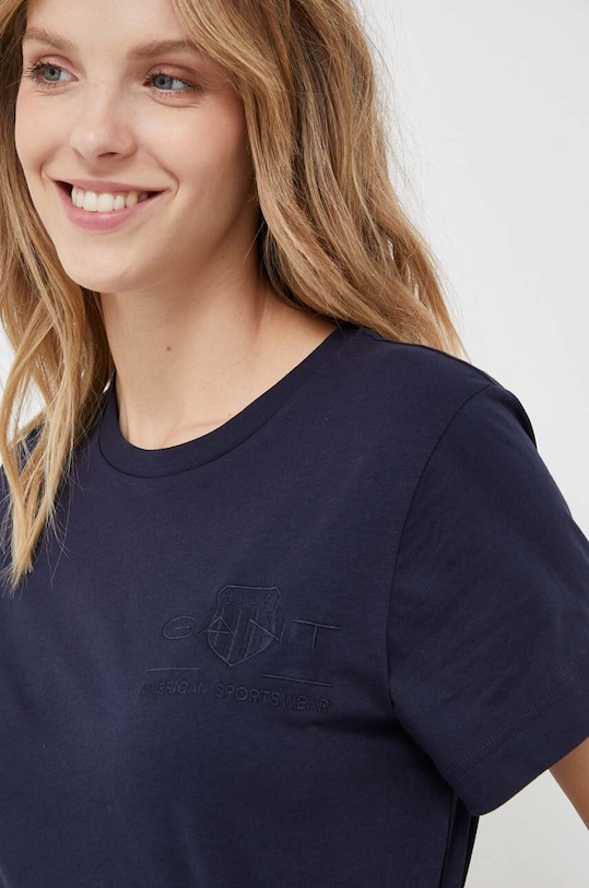 Gant tricou din bumbac imprimeu bleumarin 4200262