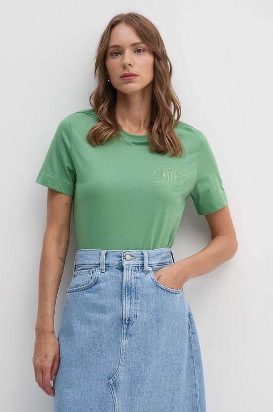 Gant tricou din bumbac verde 4200262