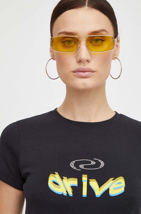 Bavlněné tričko Résumé černá 18761033