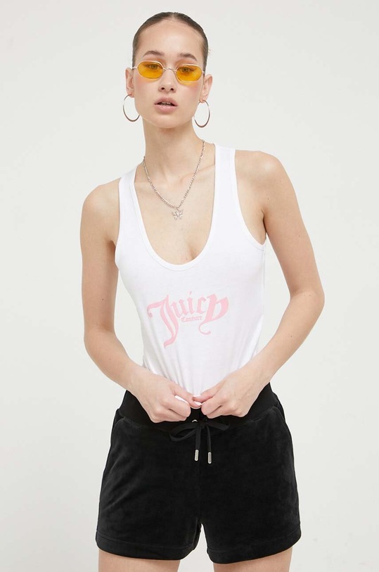 Bavlnený top Juicy Couture biela JCSCT223404.117