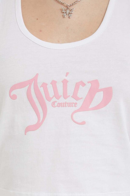 Bombažen top Juicy Couture JCSCT223404.117 bela