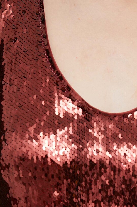 United Colors of Benetton top 5NDEDH00D.905 burgundia