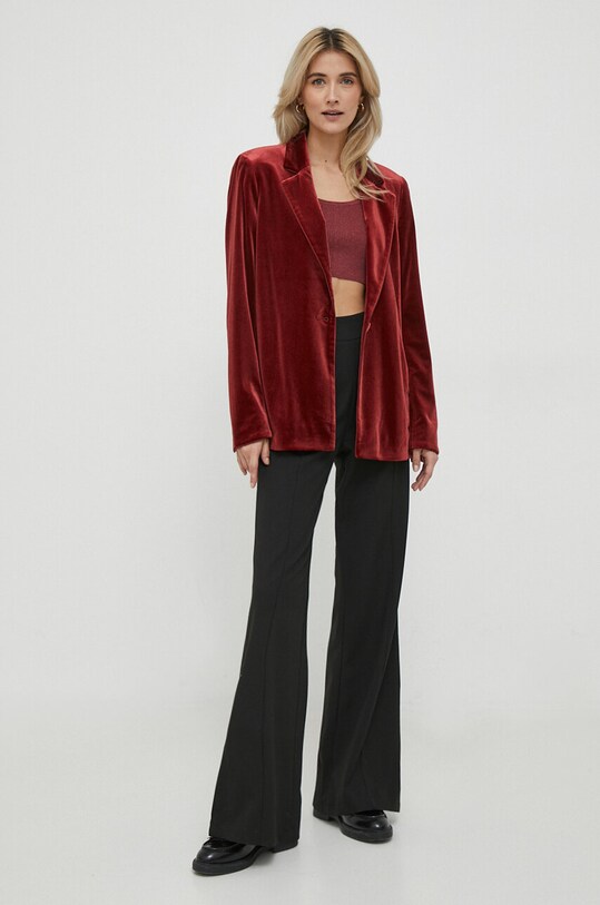 Top United Colors of Benetton 1MEBDH00J.7G2 burgundské AW23