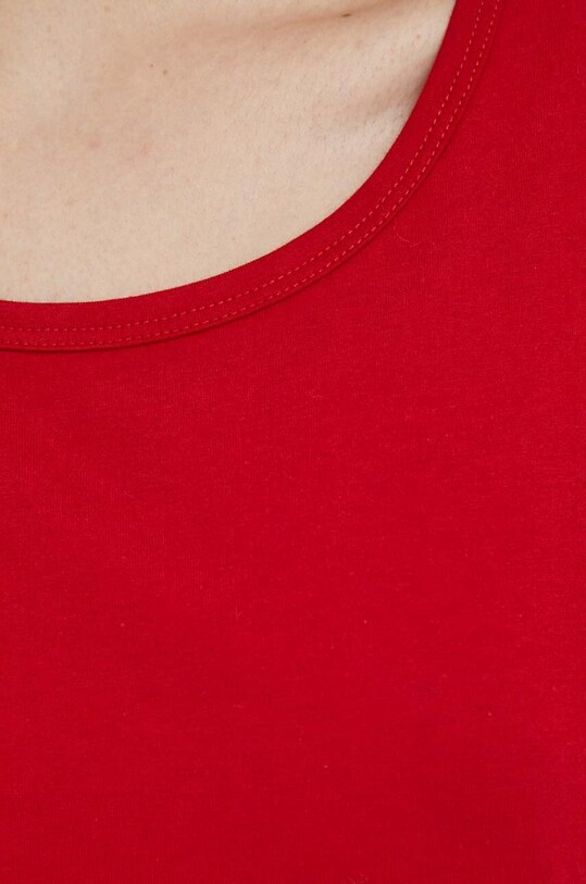 United Colors of Benetton t-shirt bawełniany 31VKD104K.0V3 czerwony