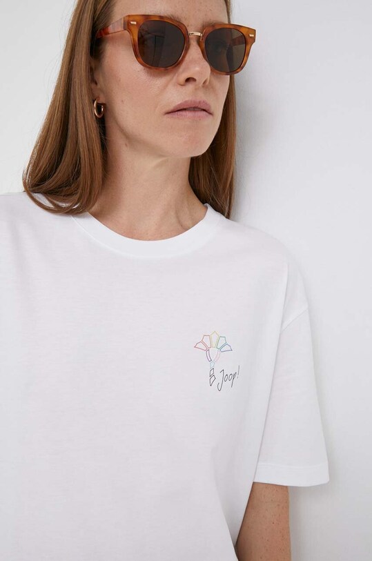 Joop! t-shirt bawełniany 30039829 biały