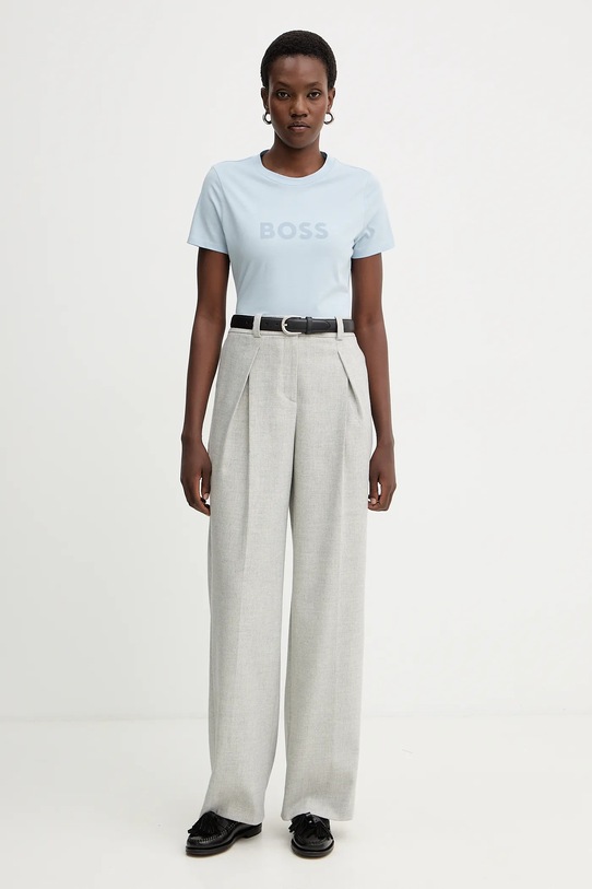 BOSS Orange tricou din bumbac BOSS ORANGE 50501139 albastru AW25