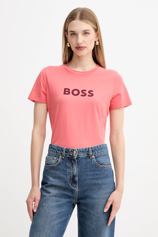 Βαμβακερό μπλουζάκι BOSS Orange BOSS ORANGE βαμβάκι πορτοκαλί 50501139