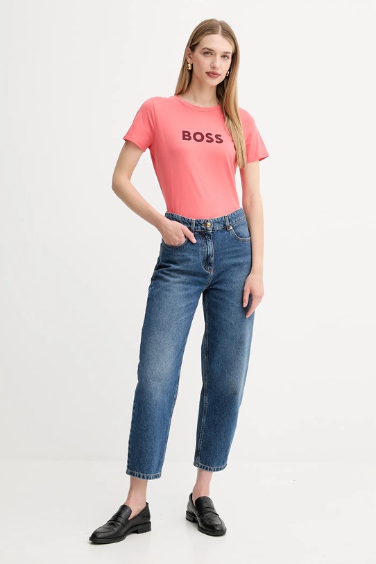 Памучна тениска BOSS Orange BOSS ORANGE 50501139 оранжев AW25