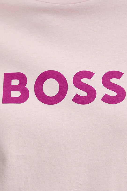 BOSS Orange pamut póló BOSS ORANGE rózsaszín 50501139