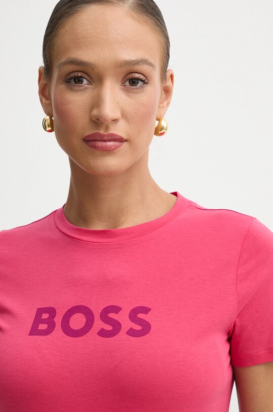 BOSS Orange t-shirt bawełniany BOSS ORANGE różowy 50501139