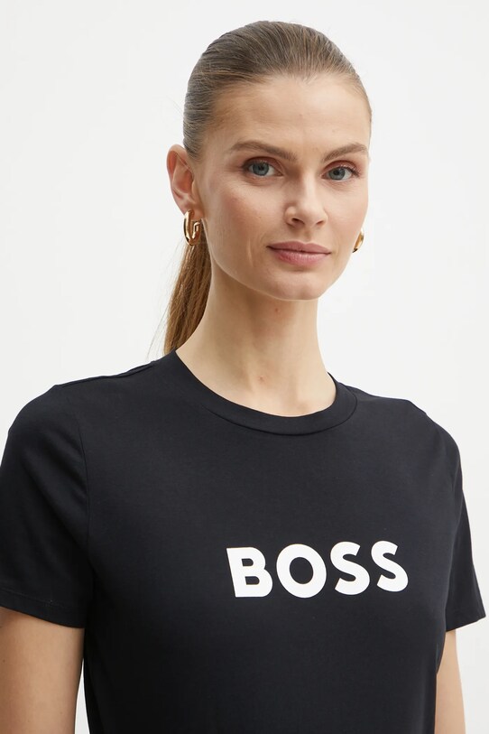 BOSS Orange tricou din bumbac BOSS ORANGE negru 50501139