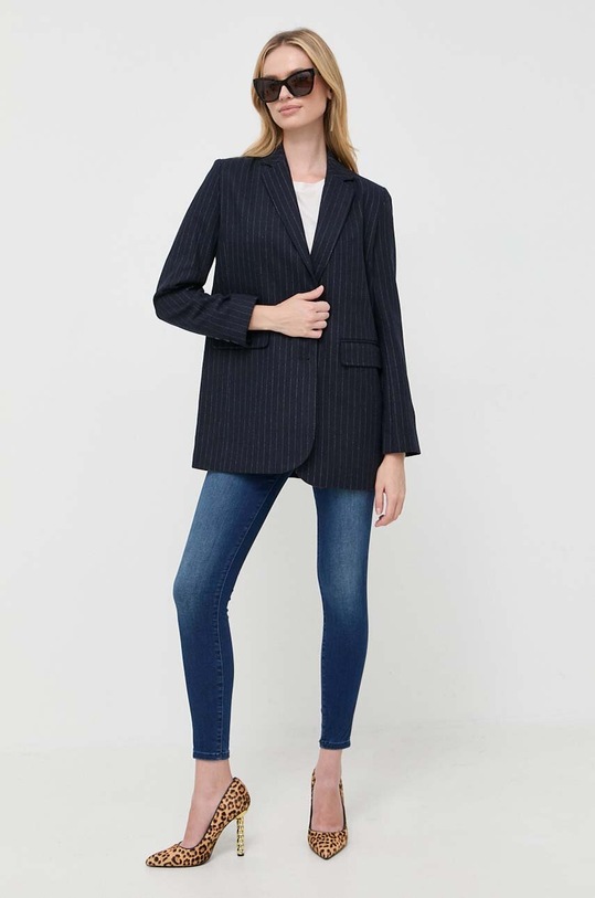 BOSS t-shirt bawełniany x Alica Schmidt 50503301 beżowy AW23