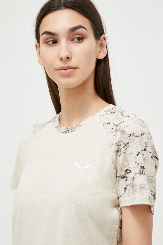 Salewa t-shirt sportowy Lavaredo Hemp beżowy 00.0000028549